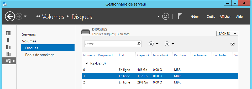 Disque USB sur machine virtuelle Hyper-V