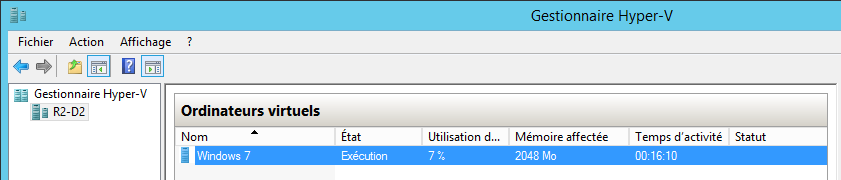 Disque USB sur machine virtuelle Hyper-V