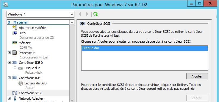 Sauvegarde externalisée Hyper-V