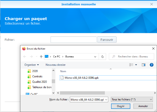 installer mono sur synology