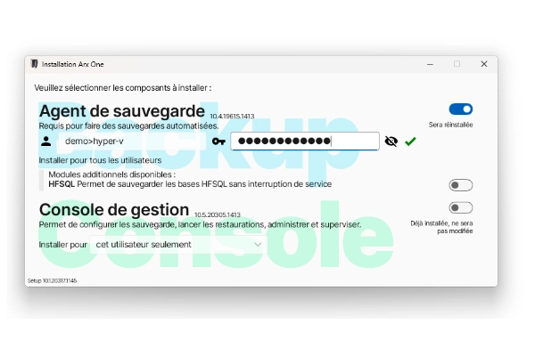 sauvegarde de serveur - étape 1