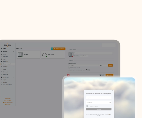Console de supervision Arx One Backup en tant que solution sauvegarde pme